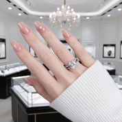 8.0 Ct Emerald Cut Diamond Option Split Shank Engagement Ring-Black Diamonds New York