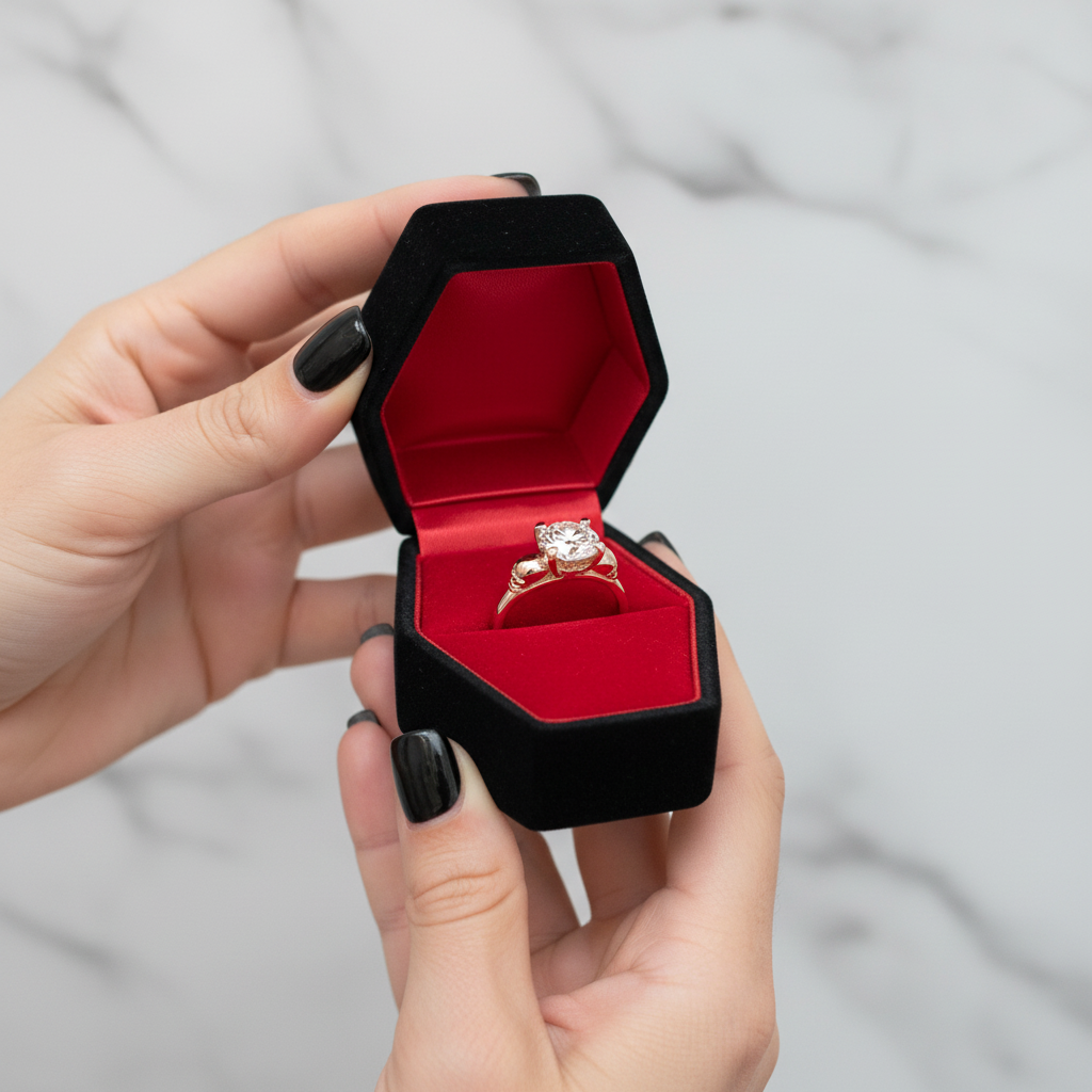 Micro-inlaid Diamond Option Rose Gold Skull Ring-Black Diamonds New York