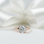 Micro-inlaid Diamond Option Rose Gold Skull Ring-Black Diamonds New York