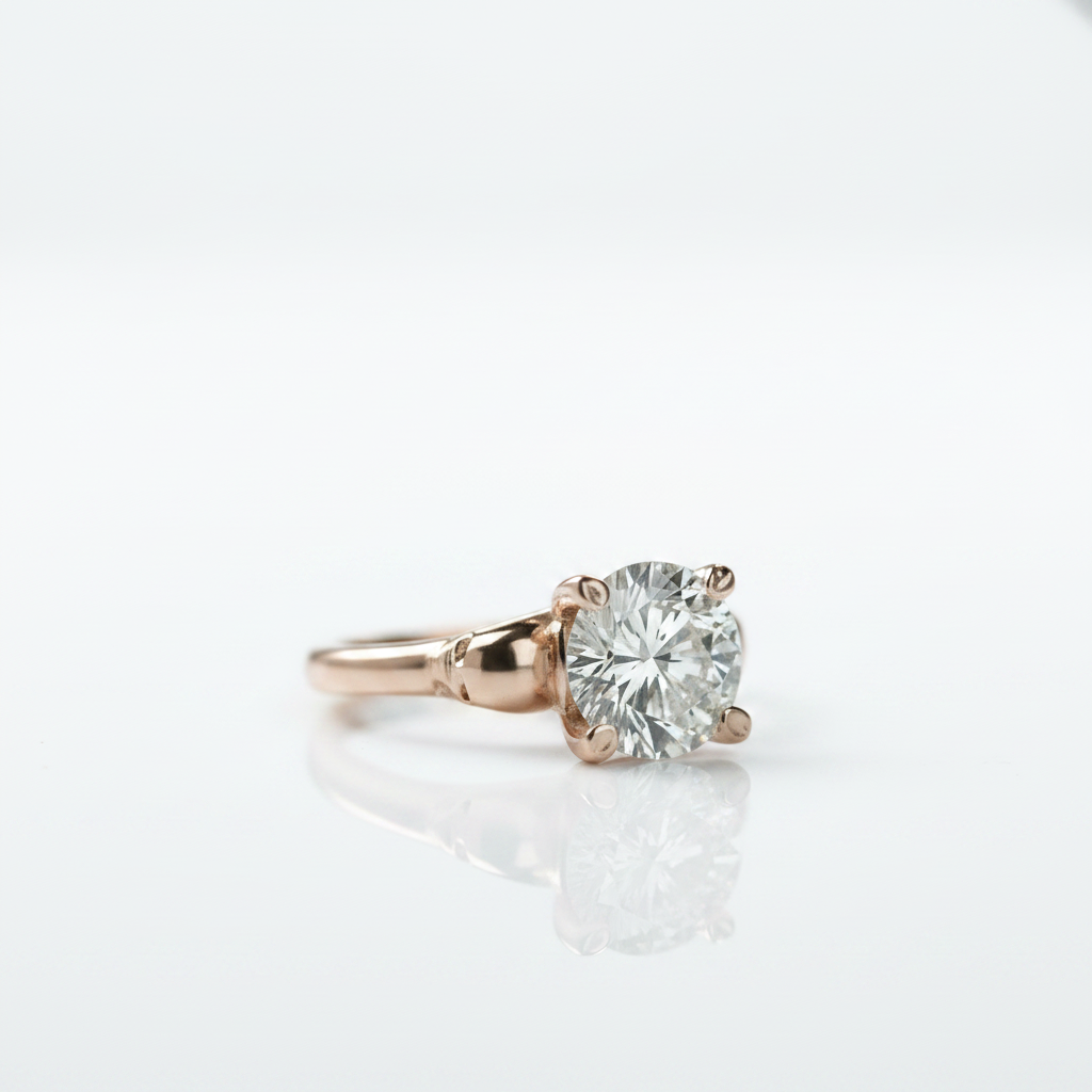 Micro-inlaid Diamond Option Rose Gold Skull Ring-Black Diamonds New York
