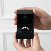 8mm Blank Inlay Tungsten Ring Band-Black Diamonds New York
