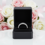 8mm Men's Wedding Band with Meteorite Inlay-Black Diamonds New York