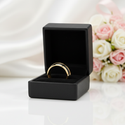 8mm Black and Gold Tungsten Men's Wedding Band-Black Diamonds New York