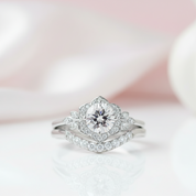 925 Sterling Silver 0.7ct Diamond Stacking Diamond Ring Set-Black Diamonds New York