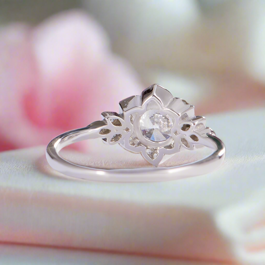 925 Sterling Silver 0.7ct Diamond Stacking Diamond Ring Set-Black Diamonds New York