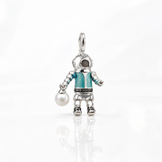 Aqua Diver Alien Pendant-Black Diamonds New York