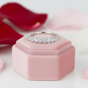 Art Deco Women's Wedding Band-Black Diamonds New York