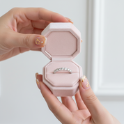 Art Deco Women's Wedding Band-Black Diamonds New York