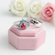 Assasin's Romance Engagement Ring- 14k Yellow Gold Video Game Inspired Rings-Black Diamonds New York