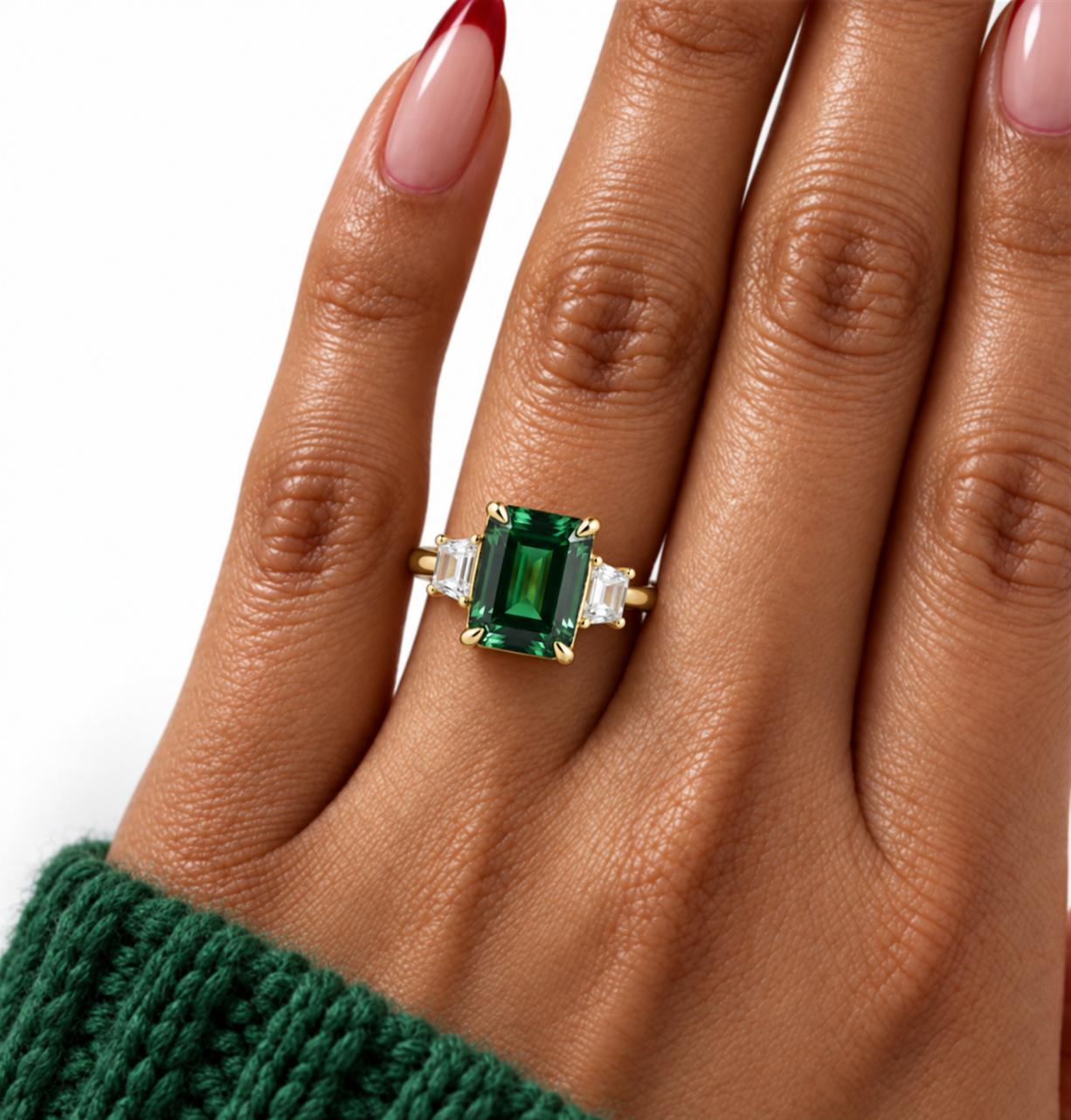 BDNY-Emerald_ring_with_red_French_tips.png