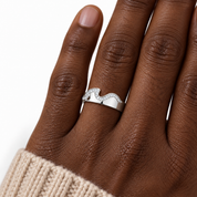 Matching Interlocking Puzzle Promise Ring