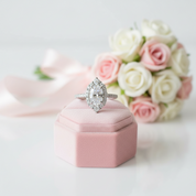2.0ct Oval Cut Diamond Option Engagement Ring-Black Diamonds New York