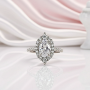 2.0ct Oval Cut Diamond Engagement Ring-Black Diamonds New York