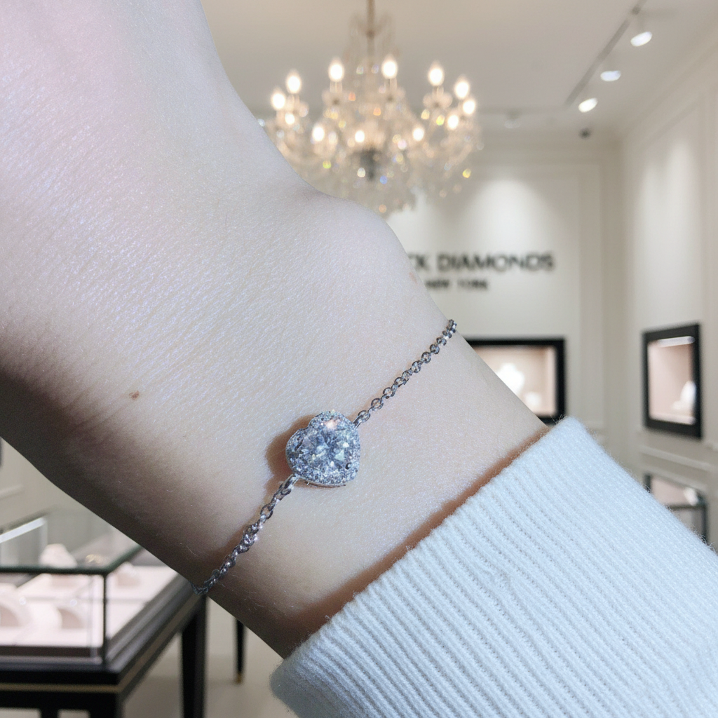 5mm Round Diamond Adjustable Bracelet-Black Diamonds New York