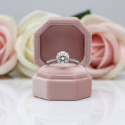 2.0 Ct Round Cut Diamond 4 Claws Engagement Ring-Black Diamonds New York