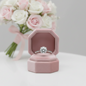 2.0 Ct Round Cut Diamond Option 4 Claws Engagement Ring-Black Diamonds New York