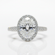 Oval Cut 2.0 Ct Diamond Option Engagement Ring-Black Diamonds New York