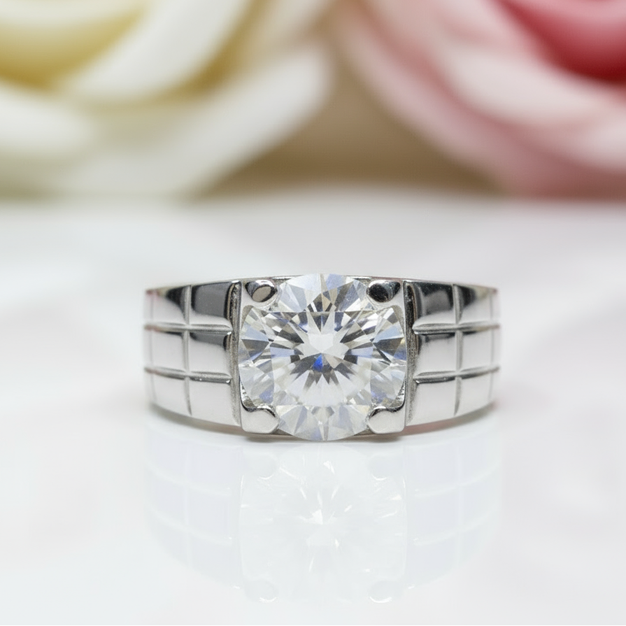 2.0 Ct VVS Grade Diamond Men's Ring-Black Diamonds New York