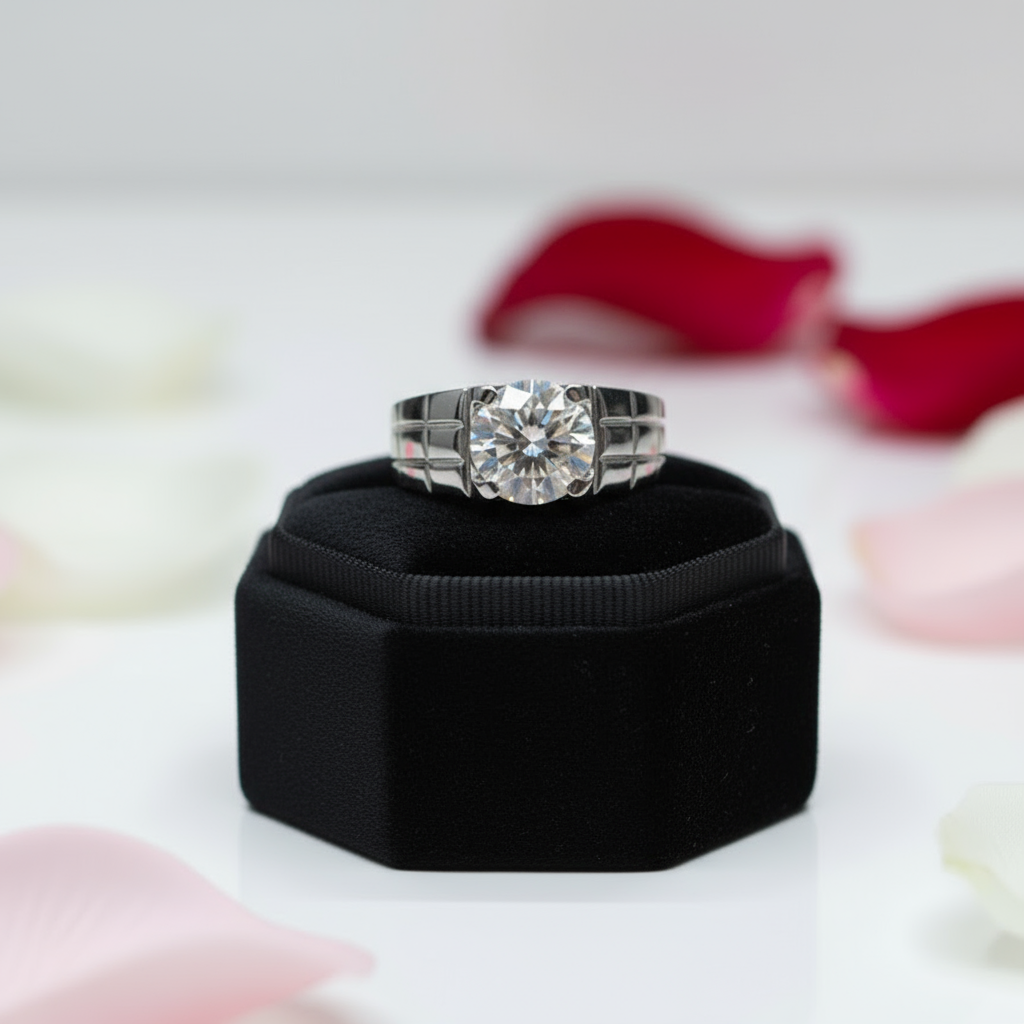 2.0 Ct VVS Grade Diamond Men's Ring-Black Diamonds New York