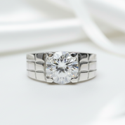 2.0 Ct VVS Grade Diamond Option Men's Ring-Black Diamonds New York