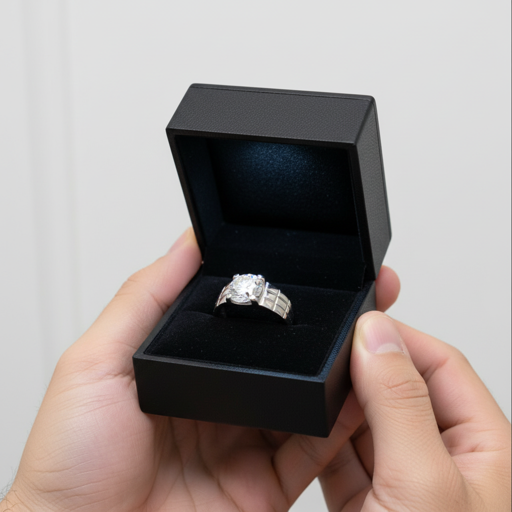 2.0 Ct VVS Grade Diamond Option Men's Ring-Black Diamonds New York