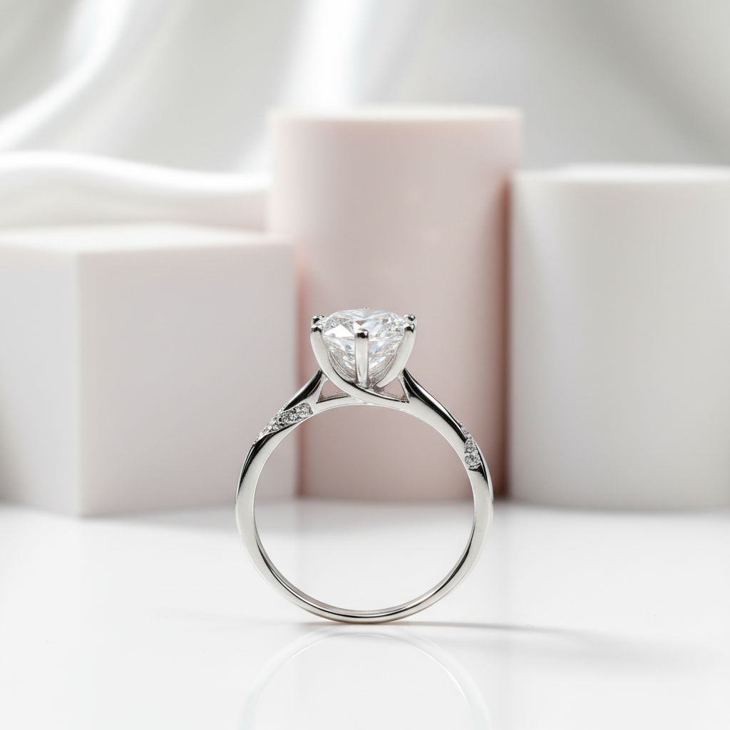 2.0 Ct Round Cut D Color Diamond 6 Prong Engagement Ring-Black Diamonds New York