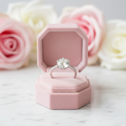 2.0 Ct 6 Claws Round Cut Diamond Engagement Ring-Black Diamonds New York