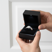 Brilliant Cut Diamond Option Men's Wedding Ring-Black Diamonds New York