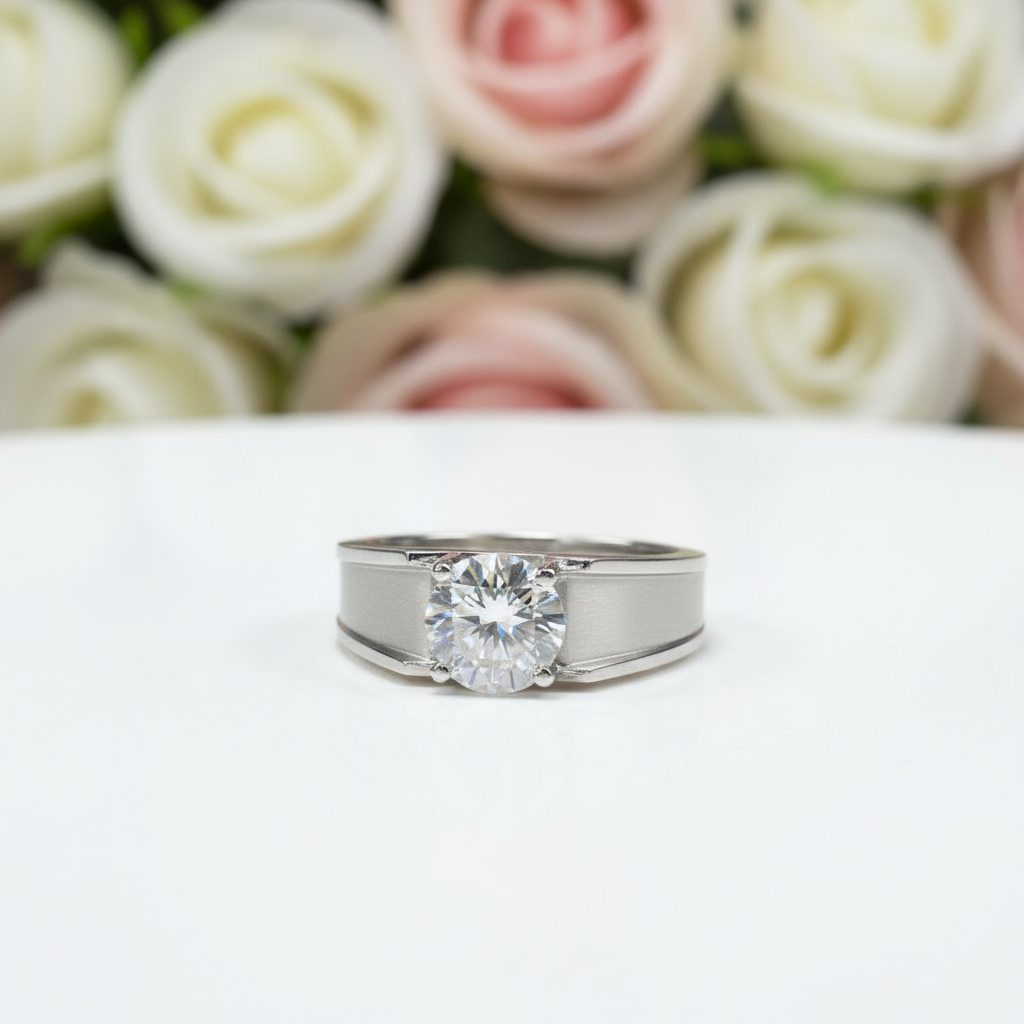 Brilliant Cut Diamond Men's Wedding Ring-Black Diamonds New York