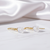 Fresh Bell Orchid Drop Earrings-Black Diamonds New York