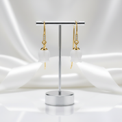 Fresh Bell Orchid Drop Earrings-Black Diamonds New York