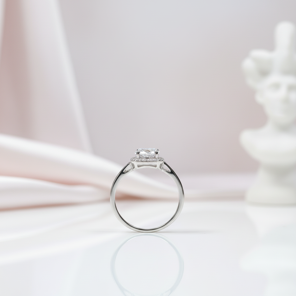 1.0 Ct Round Cut Diamond Option Split Shank Engagement Ring-Black Diamonds New York