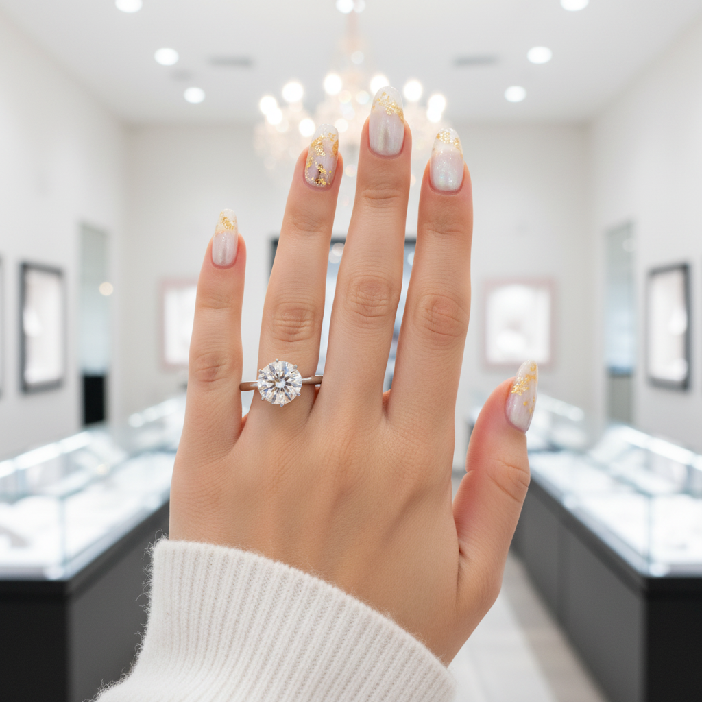 2.0 Ct Round Cut Diamond Option Classic Six Claws Engagement Ring-Black Diamonds New York