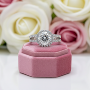 2 Carat Round Cut Diamond Split Shank Engagement Ring-Black Diamonds New York