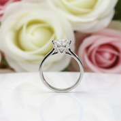 1.0 Ct Round Cut Diamond Snowflake Engagement Ring-Black Diamonds New York