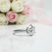 1.0 Ct Round Cut Diamond Option Engagement Ring-Black Diamonds New York