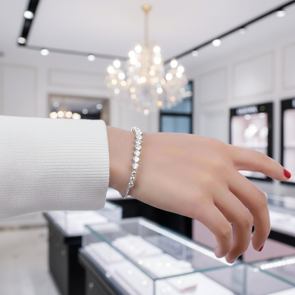 Classic 3.0 Ct Diamond Bracelet-Black Diamonds New York