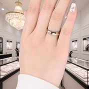 4mm Titanium Wedding Band with Diamond Option-Black Diamonds New York