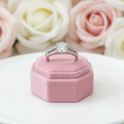 2.0 Ct Round Cut D Color Diamond Engagement Ring-Black Diamonds New York