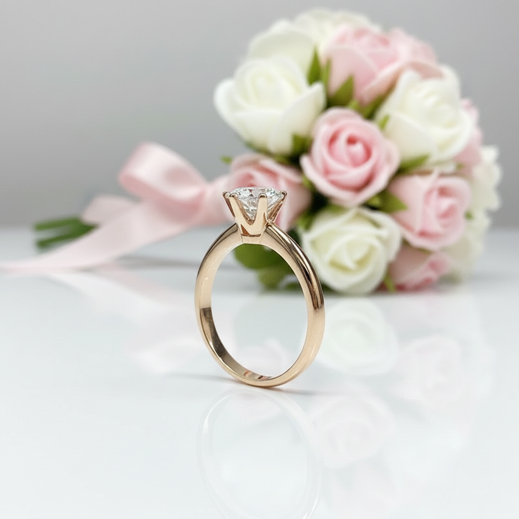 Round Cut 3.0 Ct Diamond Option Engagement Ring-Black Diamonds New York