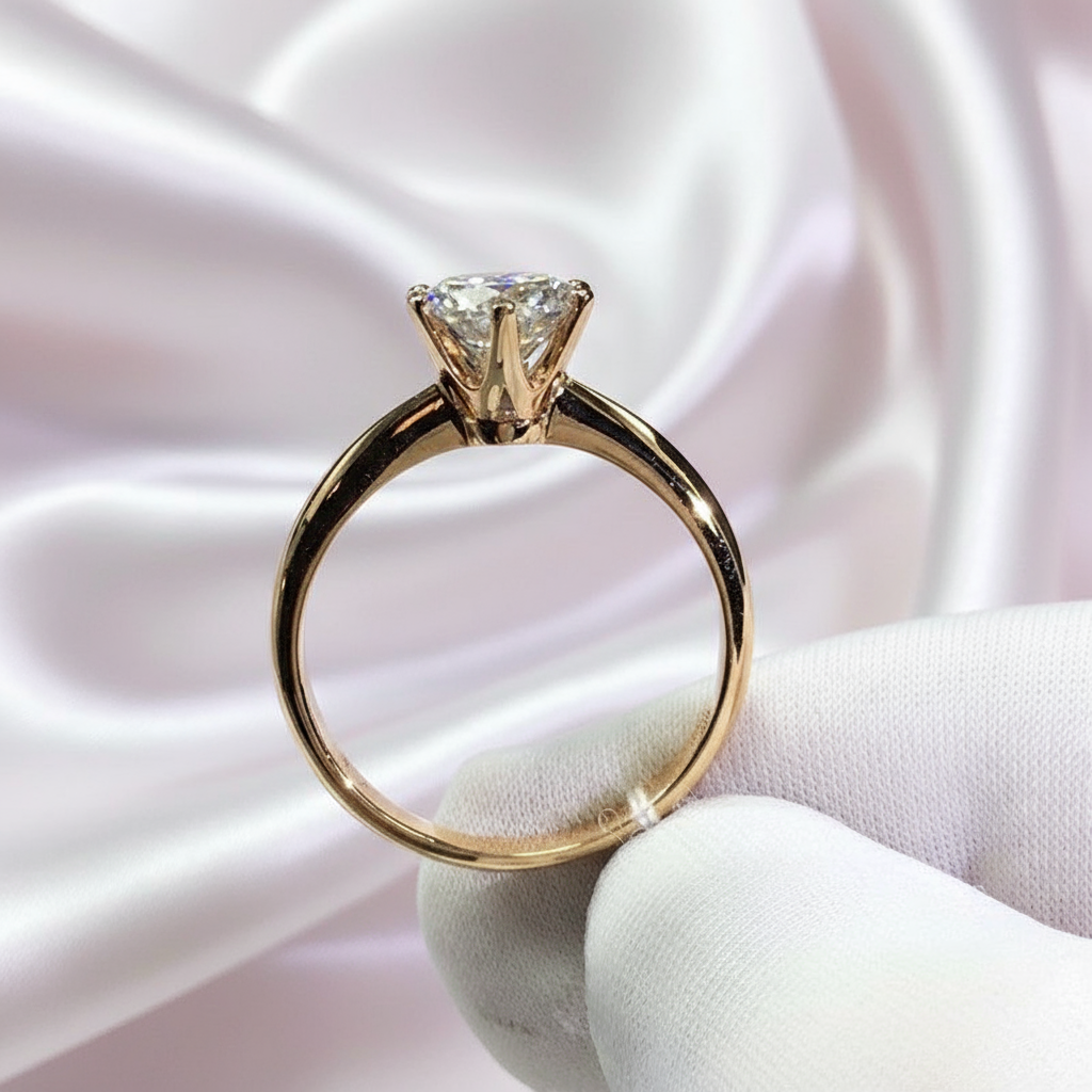 Round Cut 3.0 Ct Diamond Engagement Ring-Black Diamonds New York