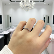 0.2 Ct Diamond Cupid's Arrow Ring-Black Diamonds New York