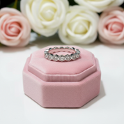 1.0 Ct Round Cut D Color Diamond Honeycomb Shape Wedding Band-Black Diamonds New York