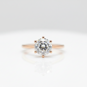 Round Cut 3.0 Ct Diamond Option Engagement Ring-Black Diamonds New York