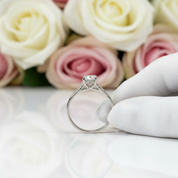 2.0 Ct Round Cut D Color Diamond Engagement Ring-Black Diamonds New York