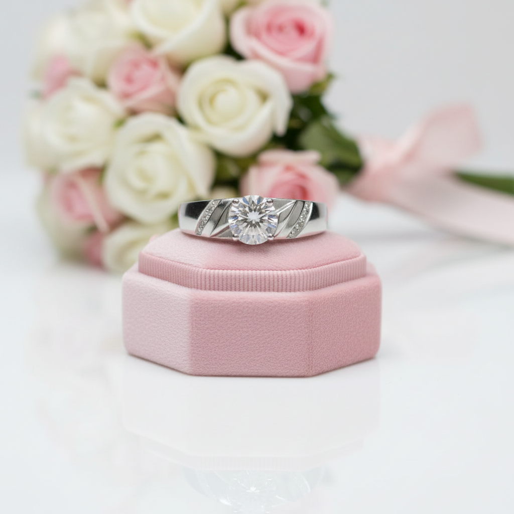 1.0 Ct Round Cut Diamond Men's Ring-Black Diamonds New York