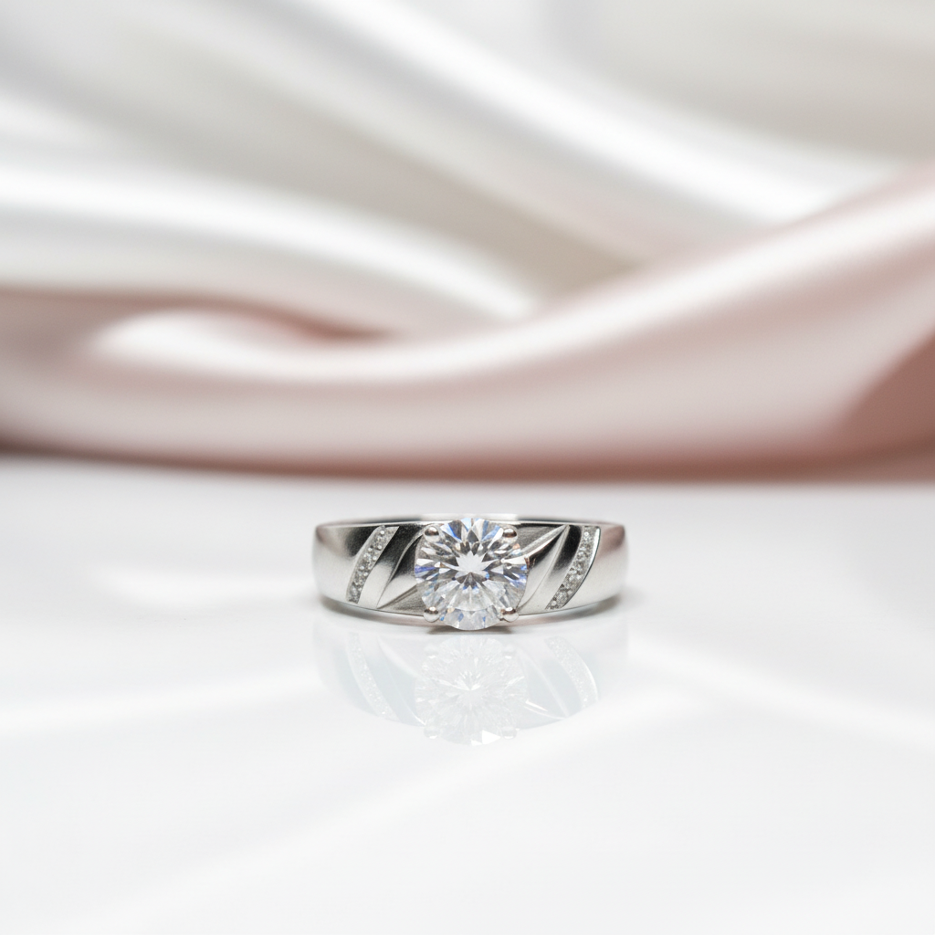 1.0 Ct Round Cut Diamond Option Men's Ring-Black Diamonds New York
