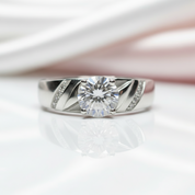 1.0 Ct Round Cut Diamond Men's Ring-Black Diamonds New York