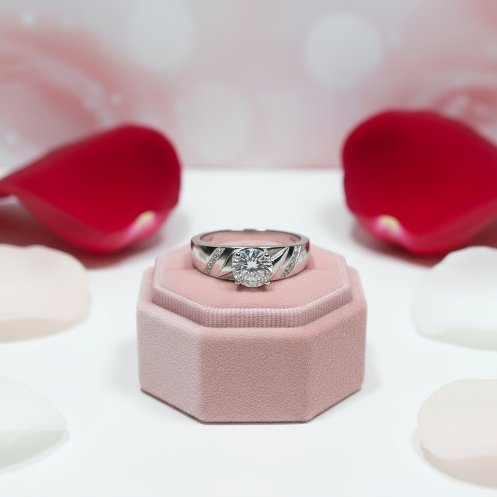 1.0 Ct Round Cut Diamond Men's Ring-Black Diamonds New York