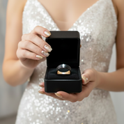 Groove Matte Finish with Inlay Wood Tungsten Carbide Men's Ring-Black Diamonds New York